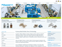 Tablet Screenshot of koeppern-international.com